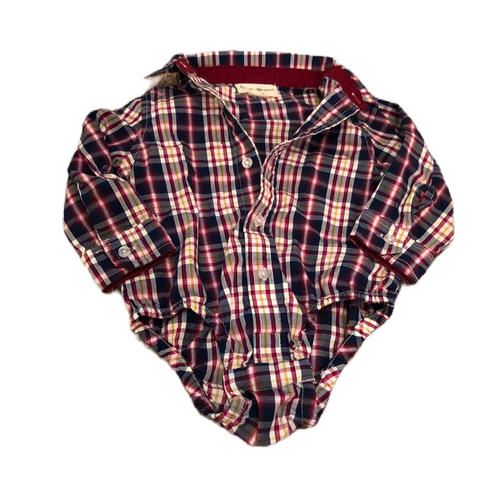 Plaid Baby Shirt Size 9-12M